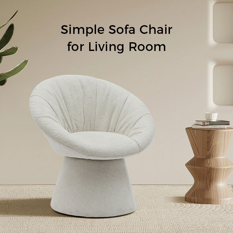 Chaise de salle à manger rotative italienne simple et élégante, fauteuil de loisirs à Base ronde pour salon hôtel (GY-644)