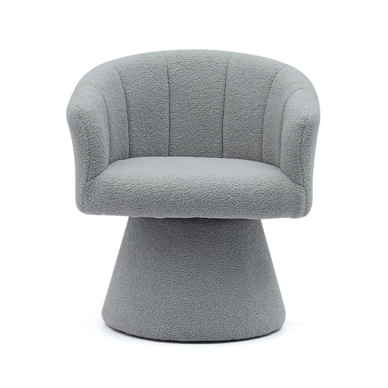 Gris style de loisirs d'intérieur confortable épaissir coussin de siège pivotant hôtel accent chaise longue chaise fauteuil pour salon (GY-646)