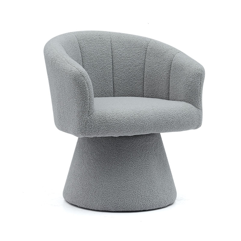 Gris style de loisirs d'intérieur confortable épaissir coussin de siège pivotant hôtel accent chaise longue chaise fauteuil pour salon (GY-646)