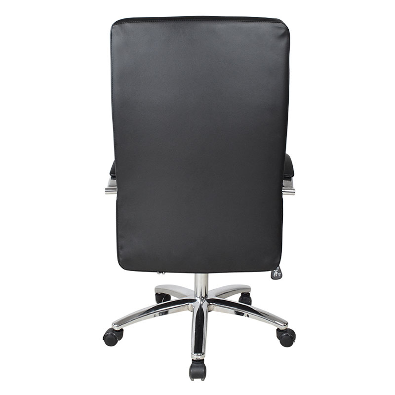 Chaise de bureau exécutive avec accoudoirs chromés à dossier haut (M-6114)