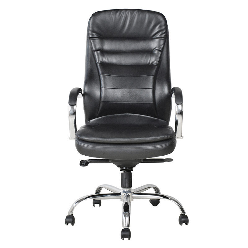 Chaise de bureau ergonomique avec accoudoir chromé (M-6117)