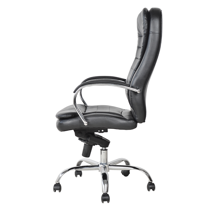 Chaise de bureau ergonomique avec accoudoir chromé (M-6117)