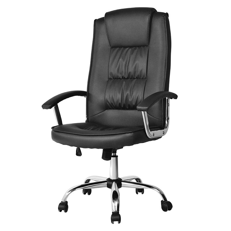 Fauteuil de bureau exécutif pivotant en cuir Pu à dossier haut (M-6119)