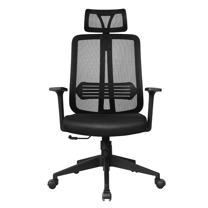 Chaise de maille de secrétaire à accoudoirs en PP à dossier haut (Y-1767)