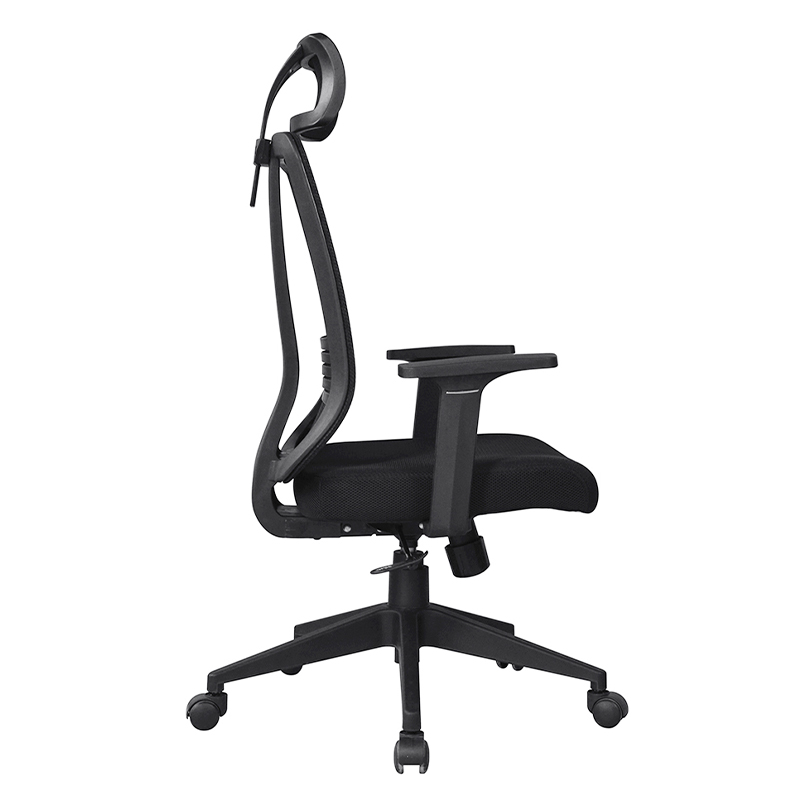 Chaise de maille de secrétaire à accoudoirs en PP à dossier haut (Y-1767)