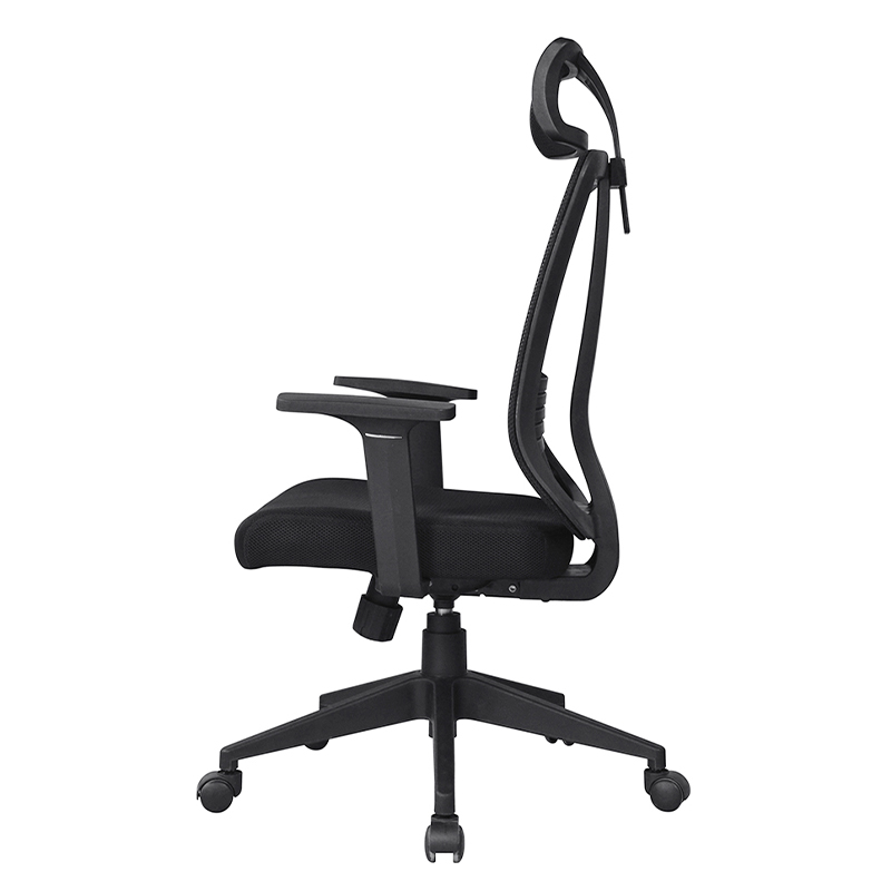 Chaise de maille de secrétaire à accoudoirs en PP à dossier haut (Y-1767)