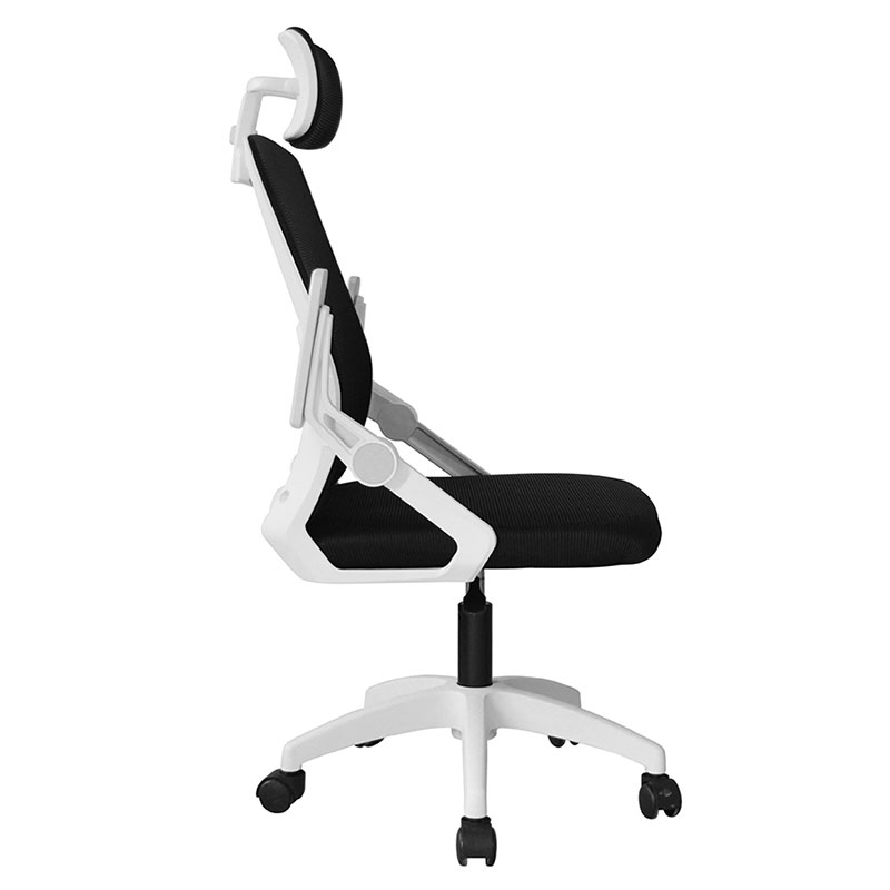 Chaise de maille de secrétaire à accoudoir rabattable en PP à dossier haut (Y-2311)