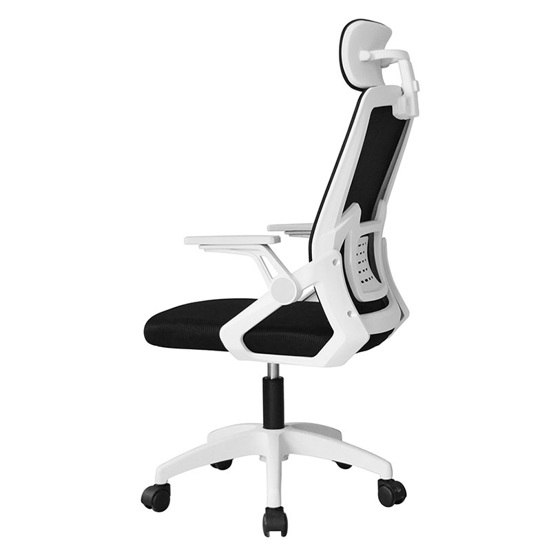 Chaise de maille de secrétaire à accoudoir rabattable en PP à dossier haut (Y-2311)