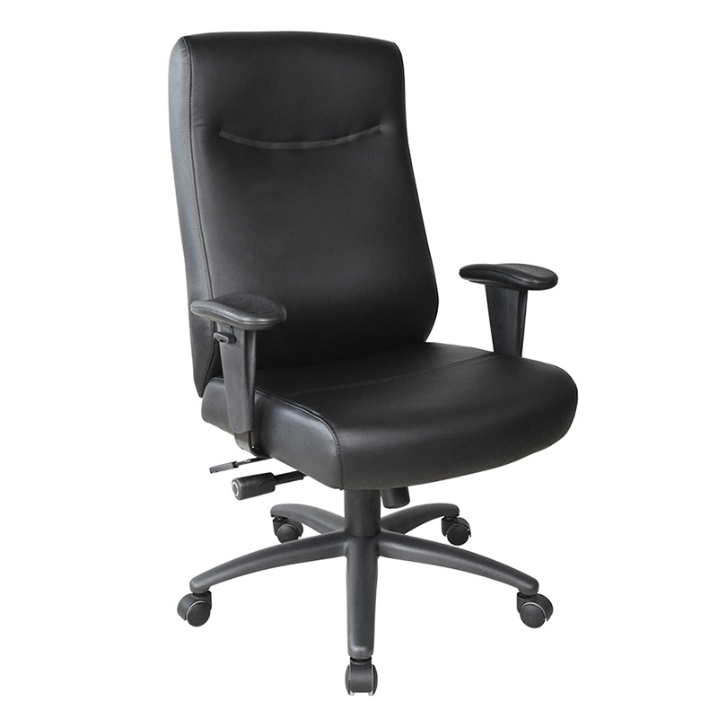 Fauteuil de bureau exécutif à accoudoir réglable en PU à dossier haut (Y-2821)
