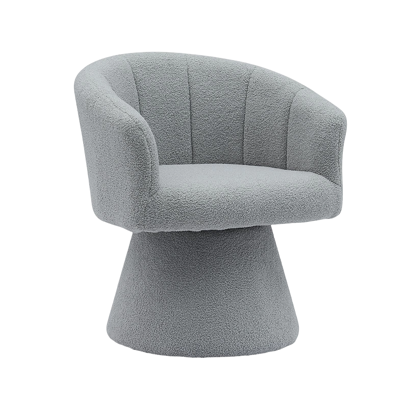 Gris style de loisirs d'intérieur confortable épaissir coussin de siège pivotant hôtel accent chaise longue chaise fauteuil pour salon (GY-646)