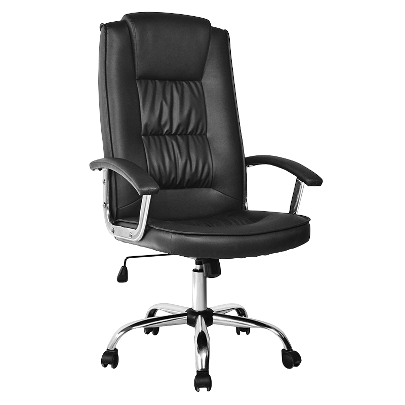 Fauteuil de bureau exécutif pivotant en cuir Pu à dossier haut (M-6119)