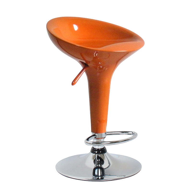 Chaise de tabouret de bar pivotant en plastique ABS orange (GY-901)