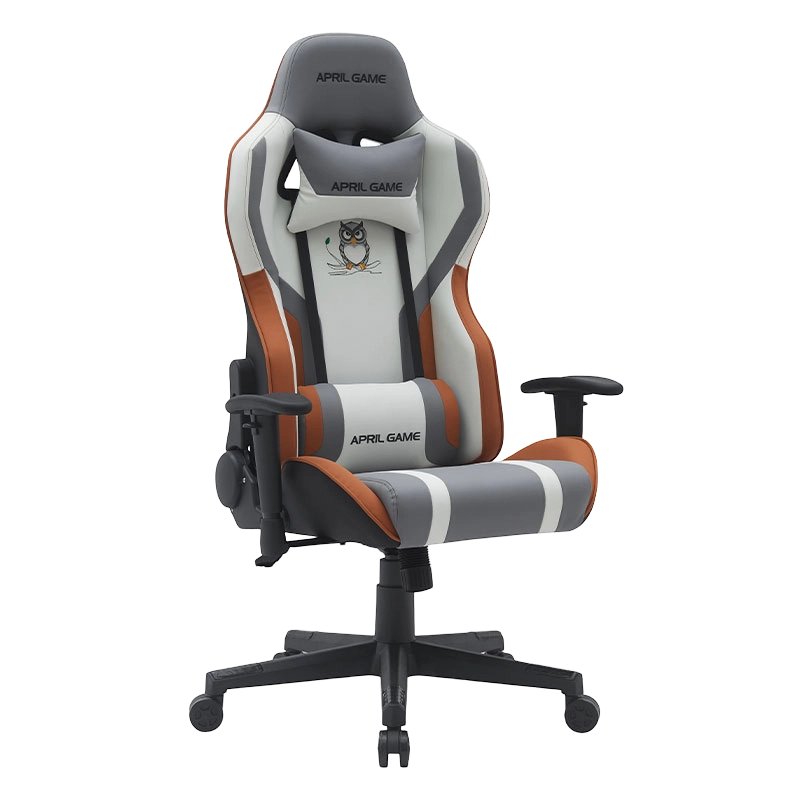 Silla Gamer en cuir synthétique, grande conception animale, pivotante, inclinable à 180 degrés, cadre solide, chaise de joueur de course (T-7121)