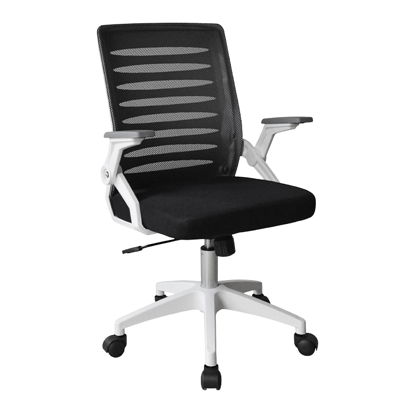 Chaise de travail ergonomique en maille avec accoudoir rabattable en PP pour le bureau à domicile (Y-2310)